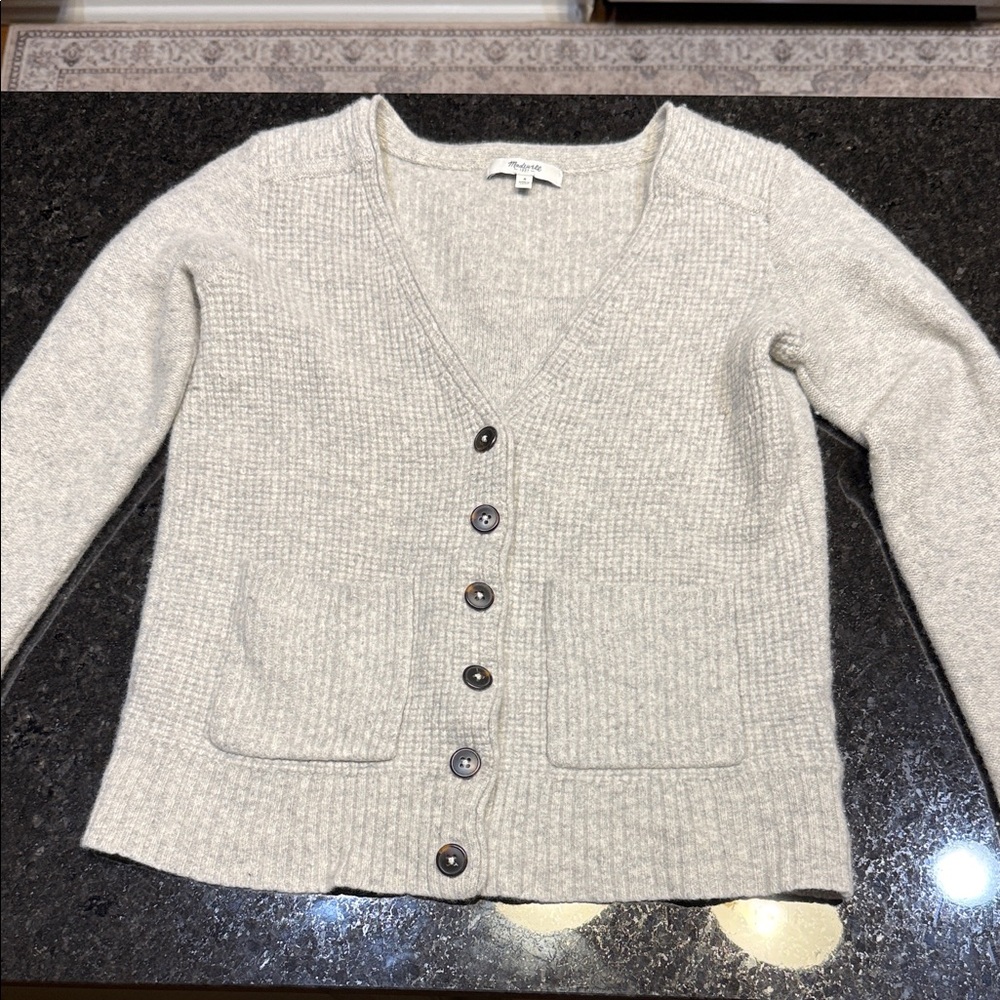 Madewell Light Gray 100% Wool Sweater